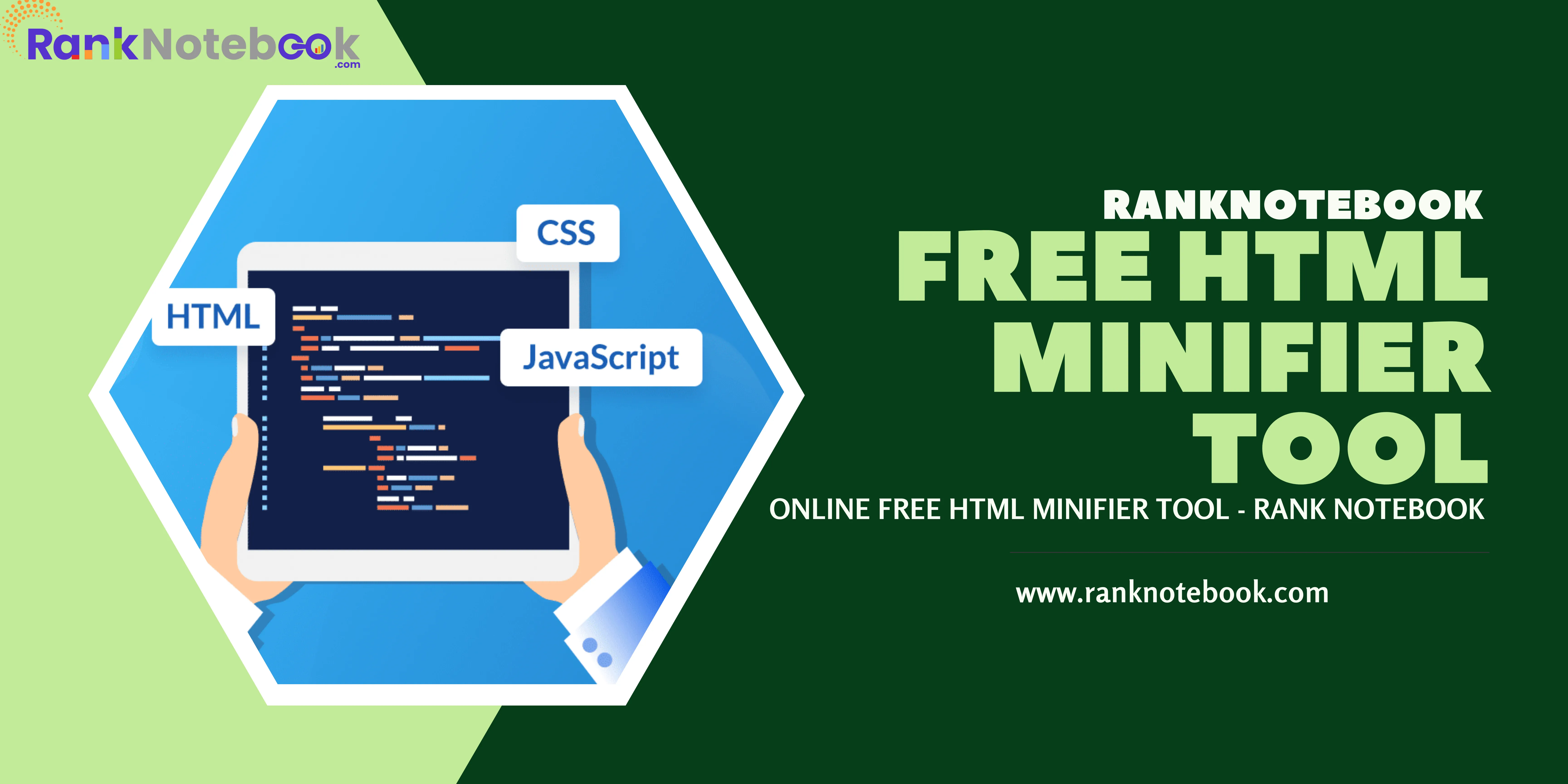 Online Free HTML Minifier Tool - Rank Notebook